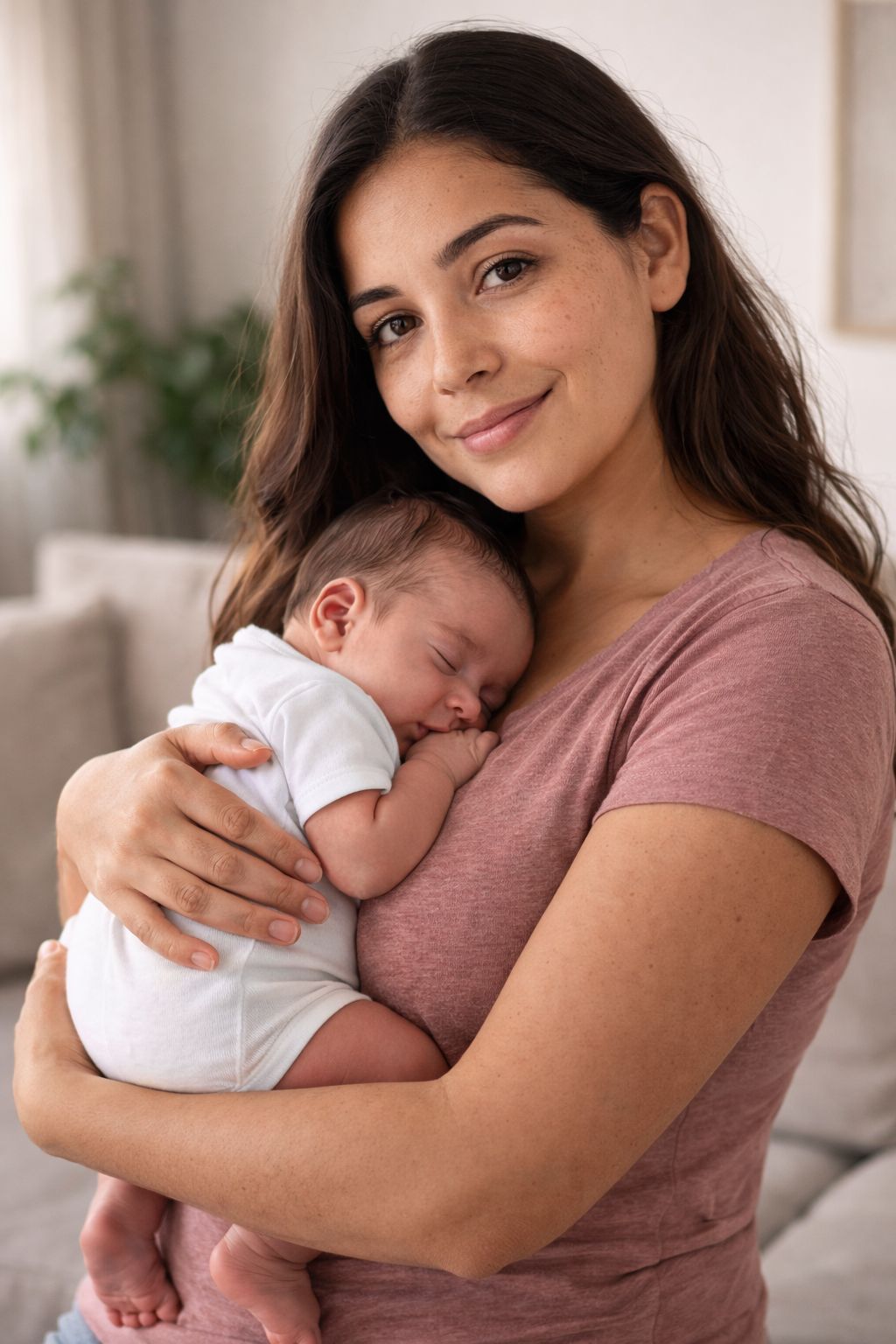 Mãe amamentando bebê